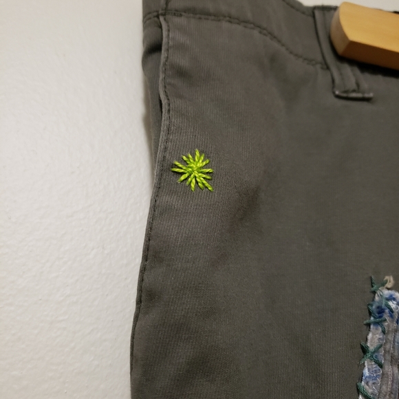 InkBlot Space Hippo Trouser Custom Patchwork Visible Mending Hand Stitched - Picture 8 of 16